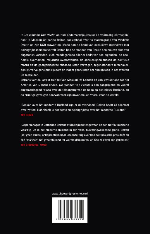 Achterkant van De mannen van Poetin