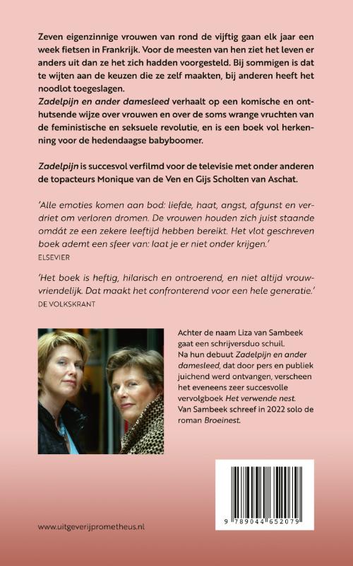 Achterkant van Zadelpijn en ander damesleed
