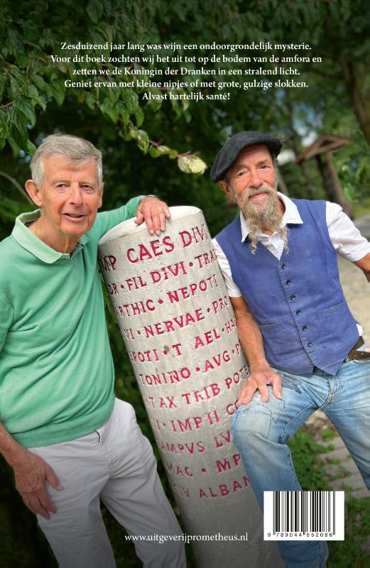 Achterkant van Wijn als een Romein