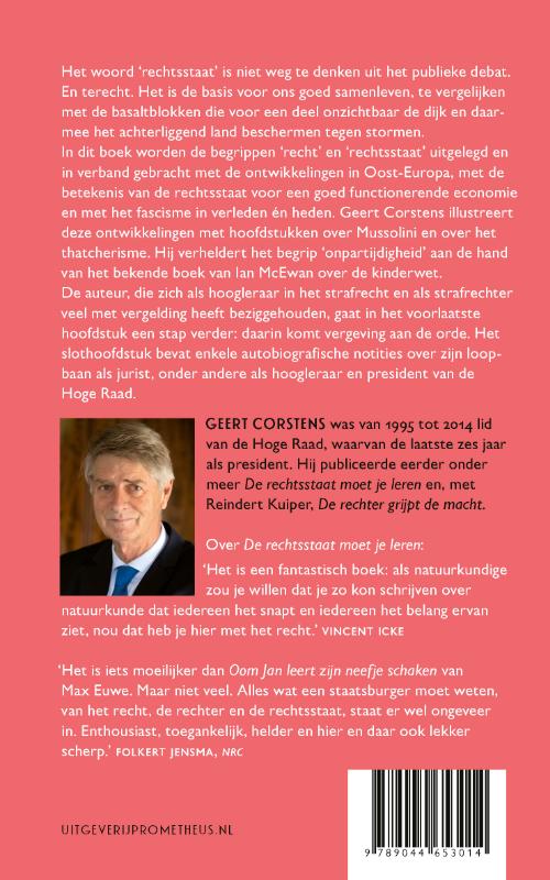 Achterkant van Onze rechtsstaat