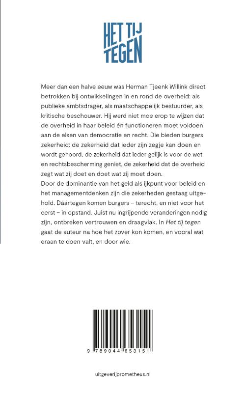 Achterkant van Het tij tegen