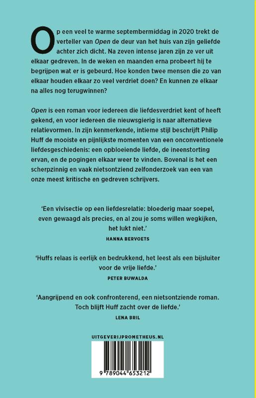 Achterkant van Open