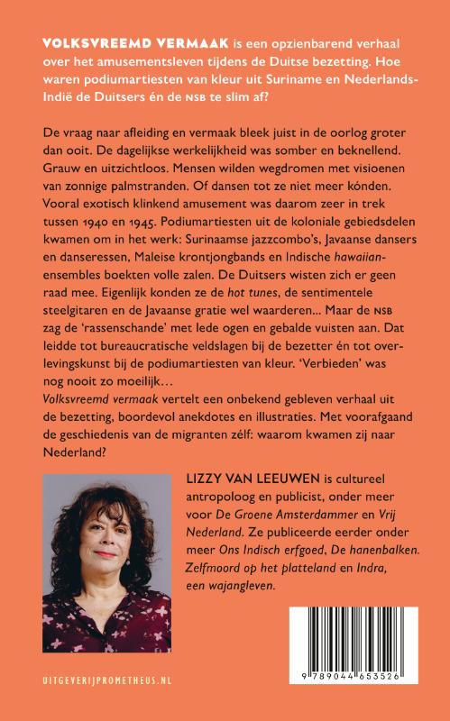 Achterkant van Volksvreemd vermaak