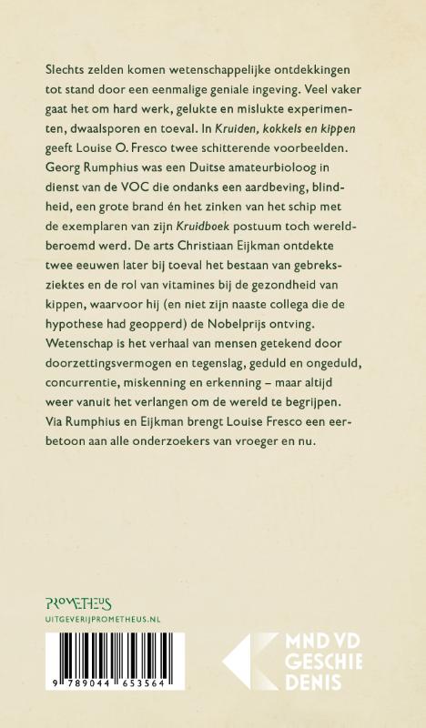 Achterkant van Kruiden, kokkels en kippen