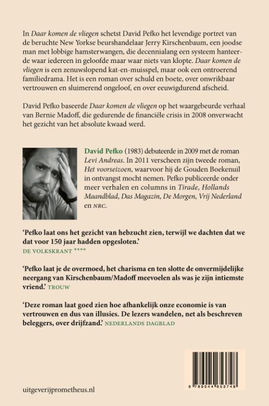 Achterkant van Daar komen de vliegen