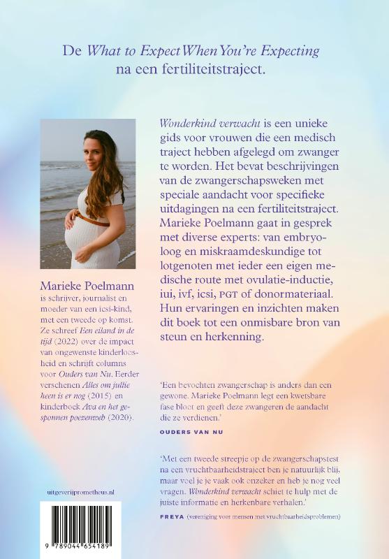 Achterkant van Wonderkind verwacht