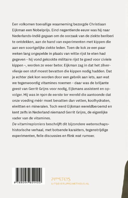 Achterkant van De vitaminepioniers