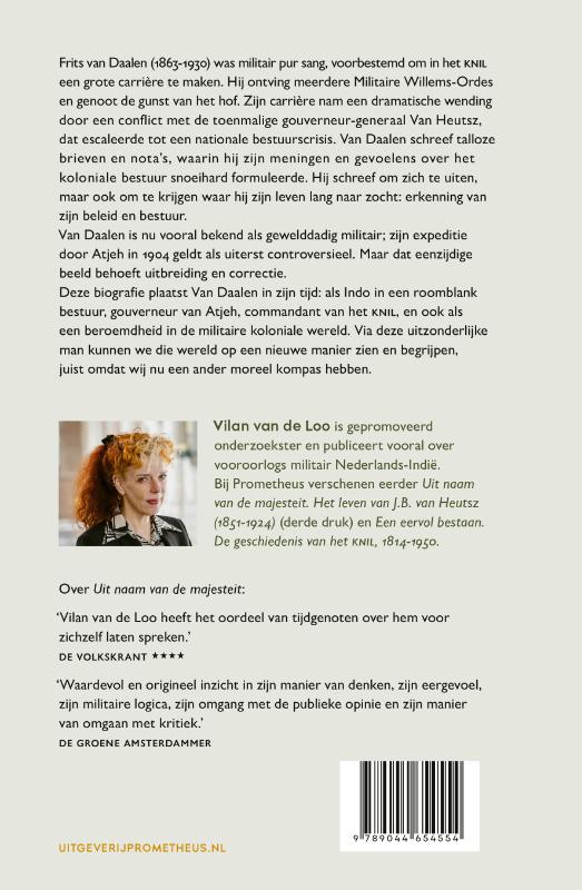 Achterkant van De Atjeh-generaal