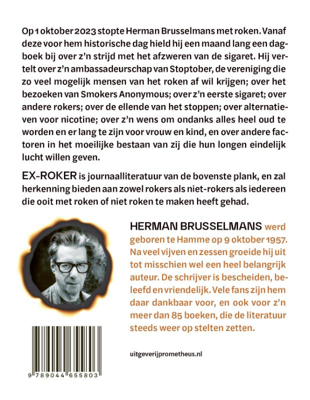 Achterkant van Ex-roker