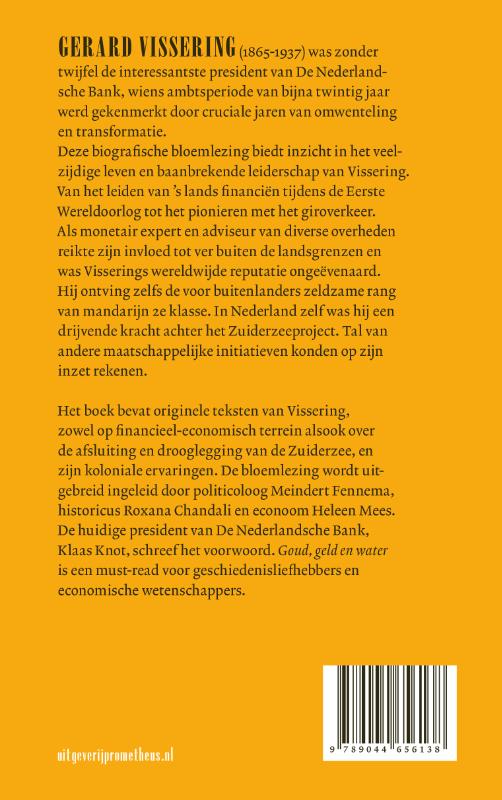 Achterkant van Goud, geld en water