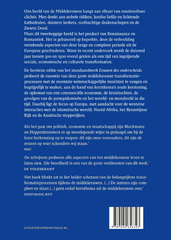 Achterkant van Eeuwen des onderscheids