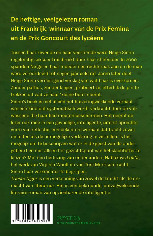 Achterkant van Trieste tijger