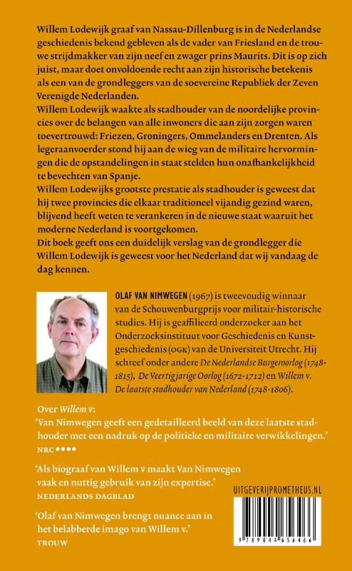 Achterkant van Willem Lodewijk van Nassau