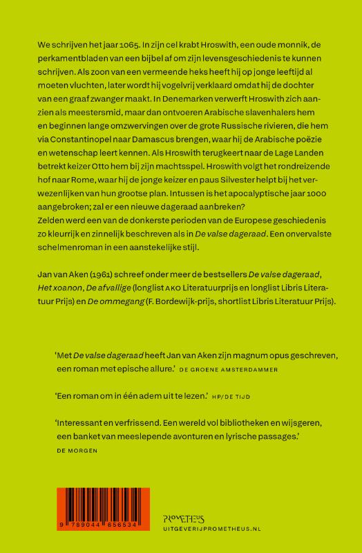 Achterkant van De valse dageraad