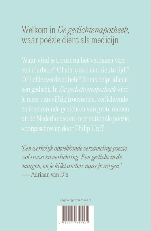 Achterkant van De gedichtenapotheek