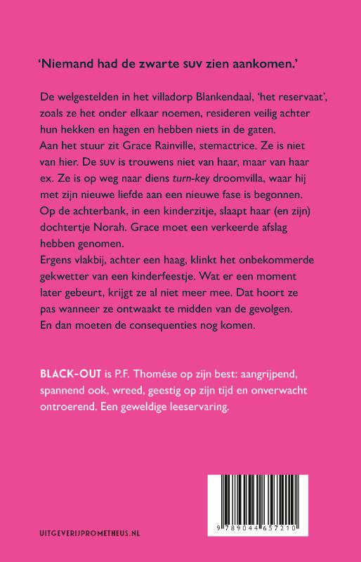 Achterkant van Black-out