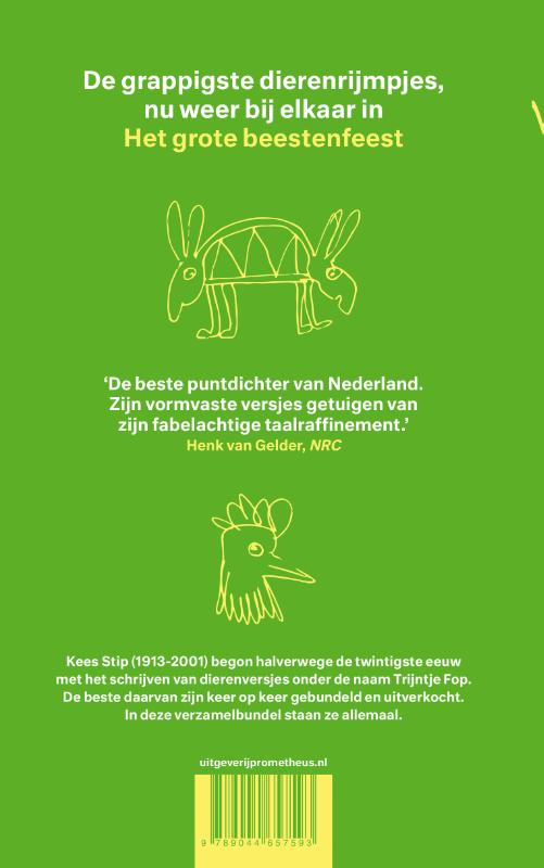 Achterkant van Het grote beestenfeest