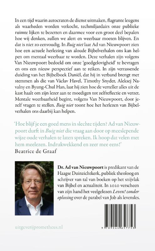Achterkant van Buig niet