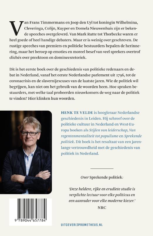 Achterkant van Land van redenaars en debat