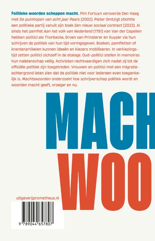 Achterkant van Machtswoorden