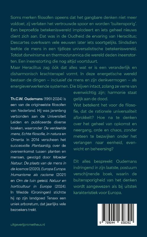 Achterkant van Verre van evenwichtig