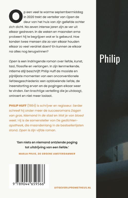 Achterkant van Open