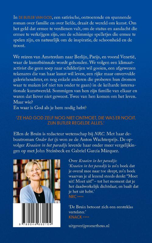 Achterkant van De butler van God