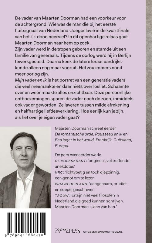Achterkant van Mijn vader en ik