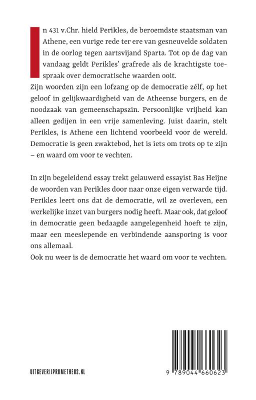 Achterkant van Voor de democratie