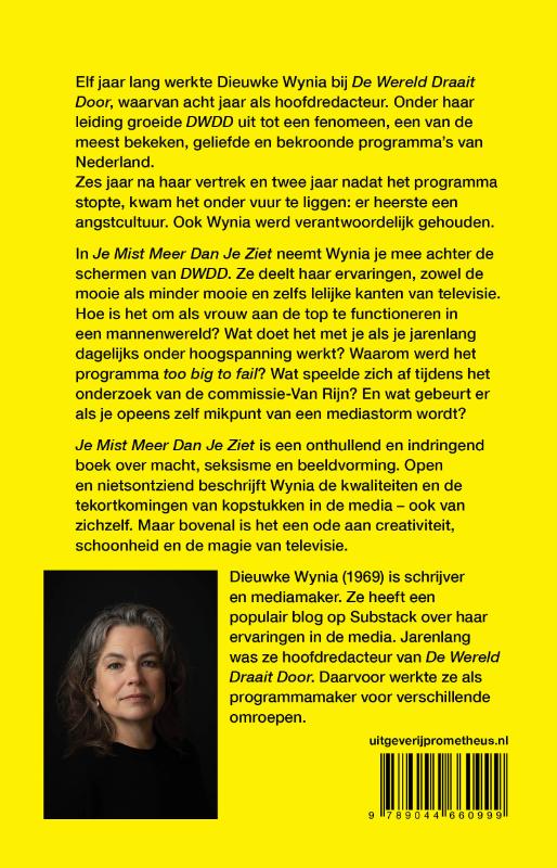 Achterkant van Je mist meer dan je ziet