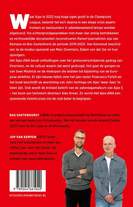Achterkant van Het Ajax-DNA