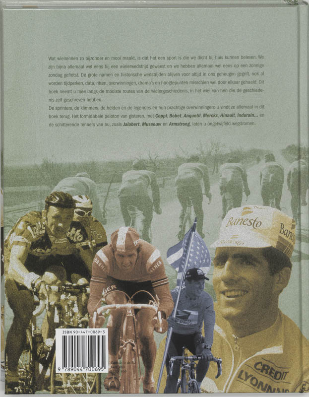 Achterkant van De reuzen van de wielersport