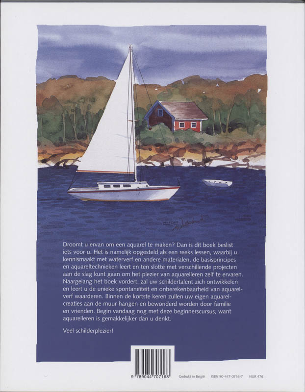 Achterkant van Beginnerscursus Aquarel