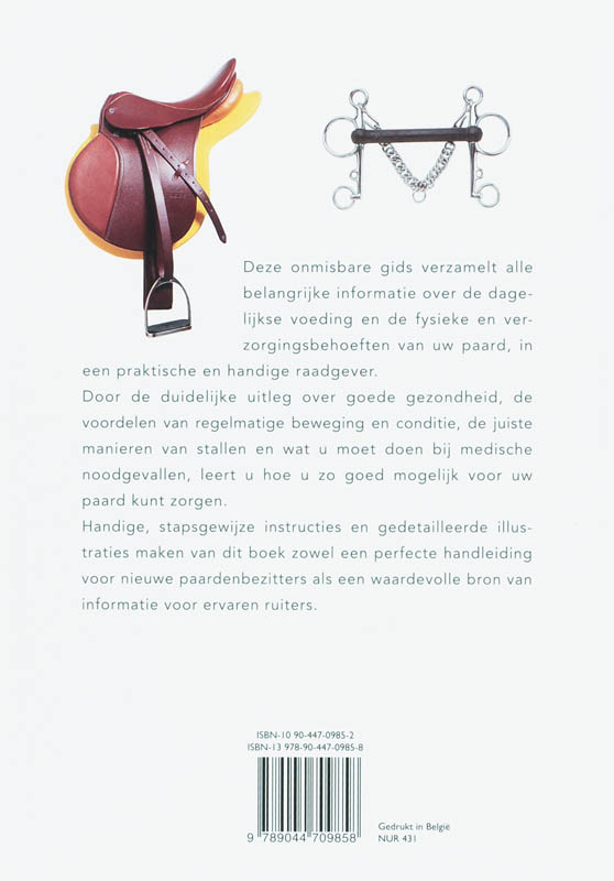 Achterkant van Complete raadgever paarden