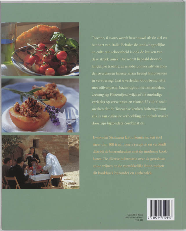 Achterkant van De traditionele Toscaanse keuken