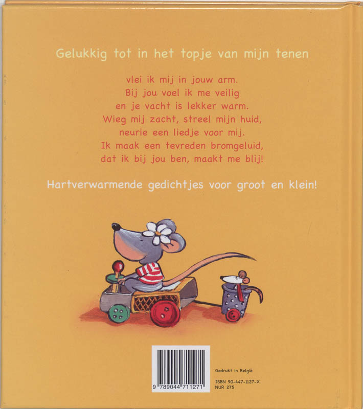 Achterkant van Gelukkig tot in het topje van mijn tenen
