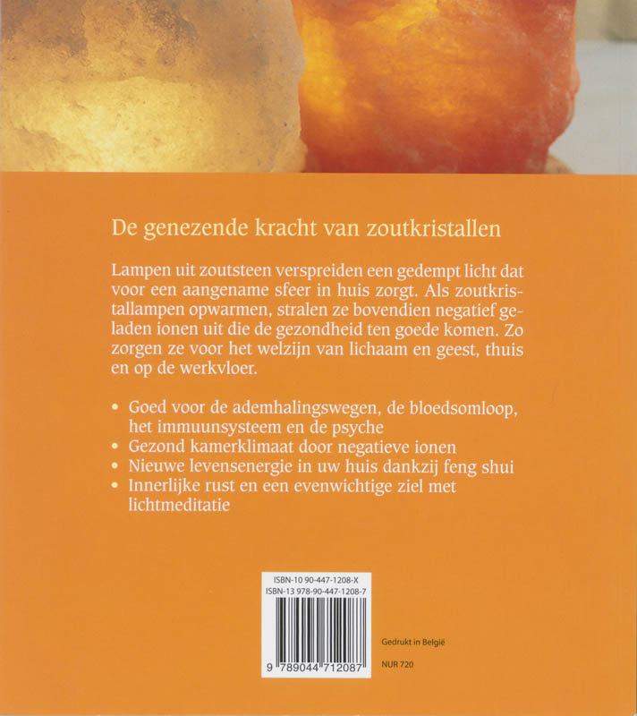 Achterkant van Zoutkristallampen