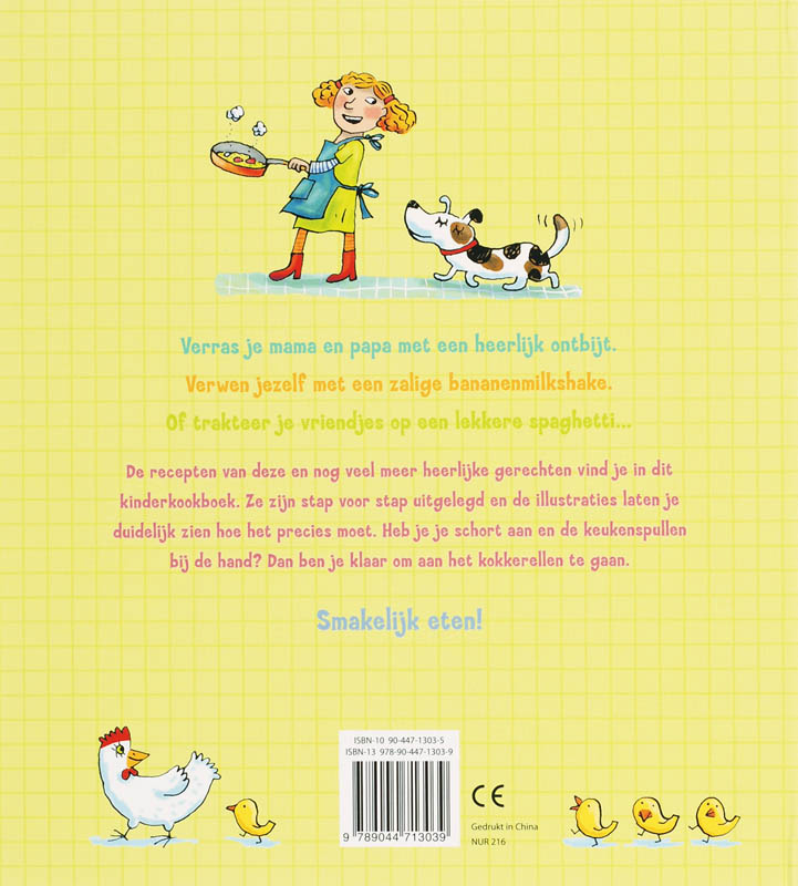Achterkant van Kookboek voor kinderen
