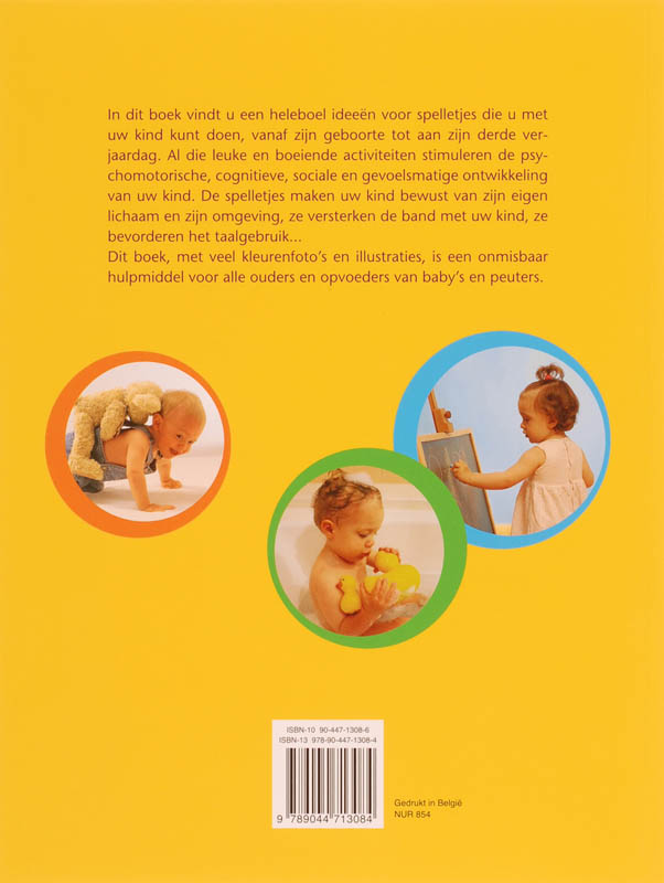Achterkant van 101 leerrijke spelletjes voor baby"s en peuters