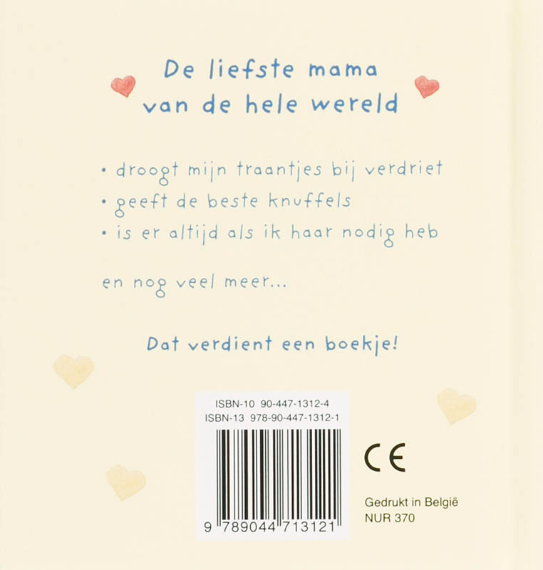 Achterkant van Voor de liefste mama van de hele wereld