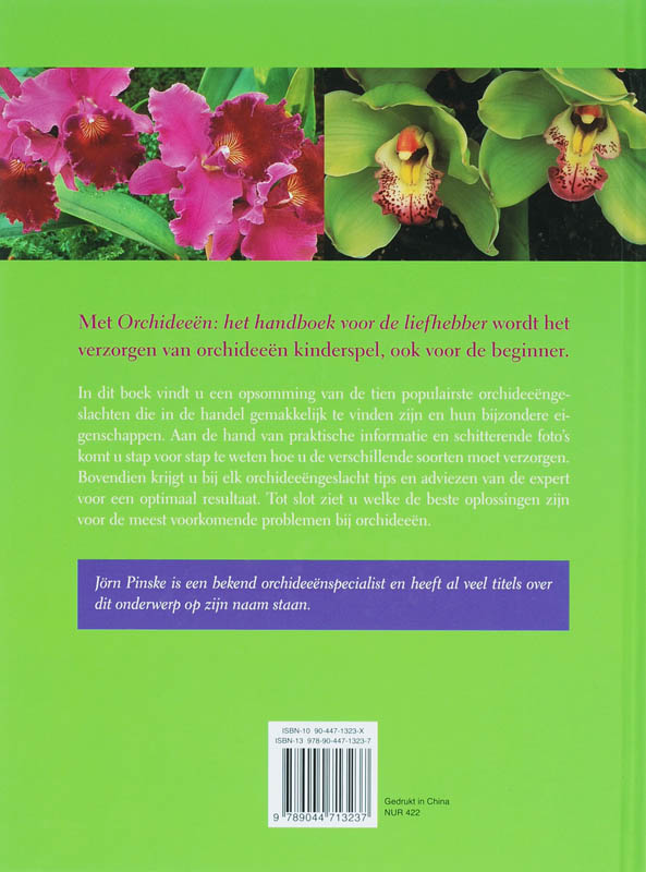 Achterkant van Orchideeen