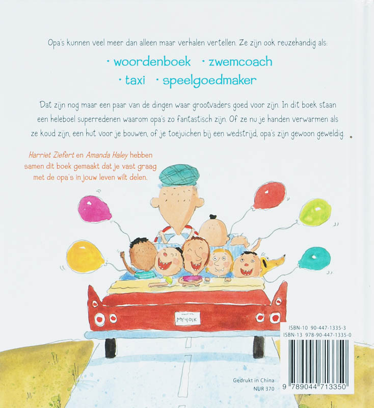 Achterkant van Waar opa's goed voor zijn!