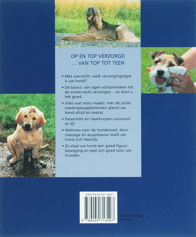 Achterkant van De beste verzorging voor uw hond
