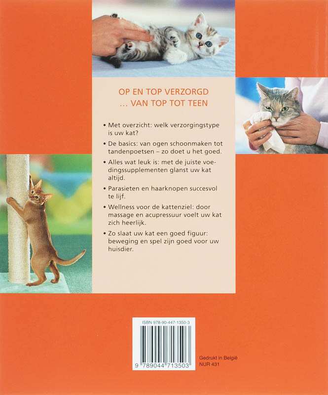 Achterkant van De beste verzorging voor uw kat