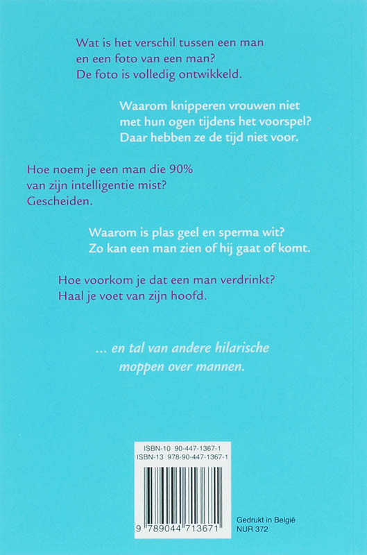 Achterkant van De allerbeste moppen over mannen
