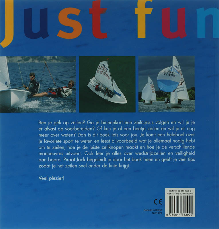 Achterkant van Just fun - basiscursus voor de jonge zeiler