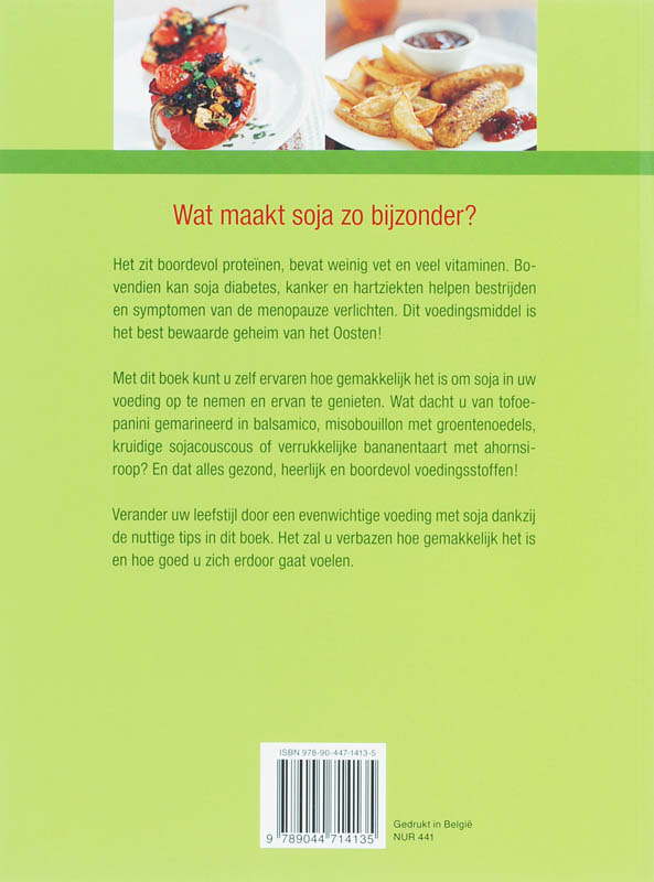 Achterkant van Koken met Soja
