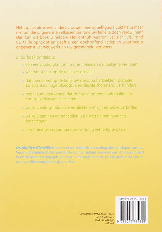 Achterkant van Het appelfiguur