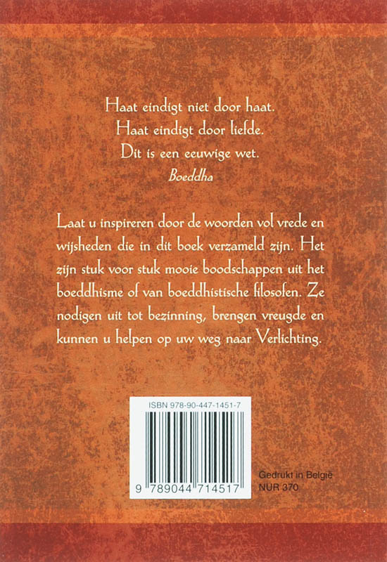 Achterkant van Inspirerende wijsheden uit het boeddhisme