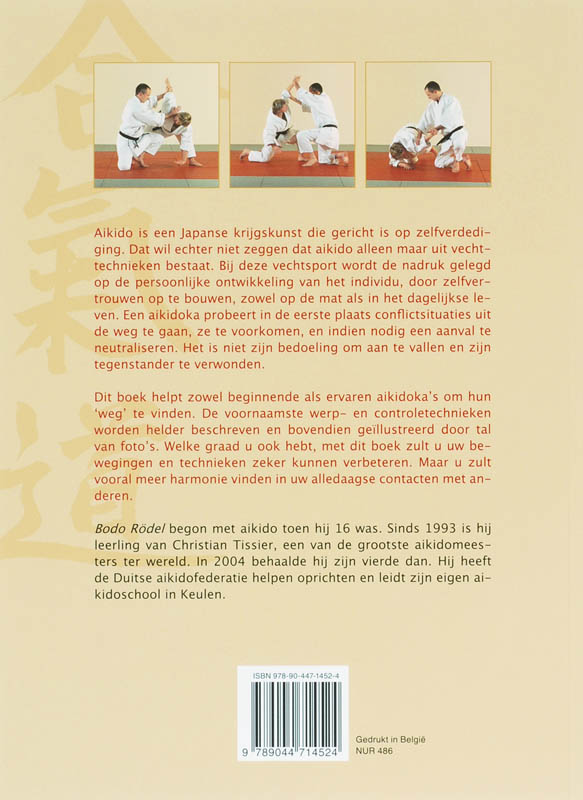 Achterkant van Handboek Aikido